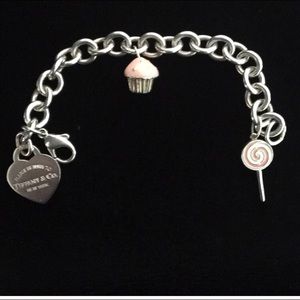 Tifffany & Co. Silver Charm Tag Bracelet